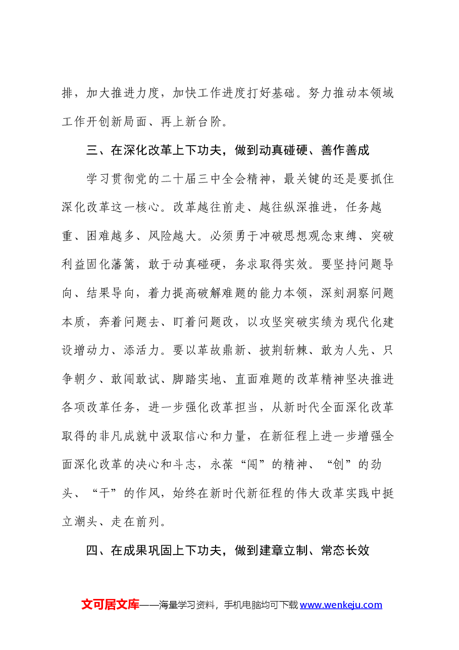 二十届三中全会精神研讨发言提纲.docx,第3页预览