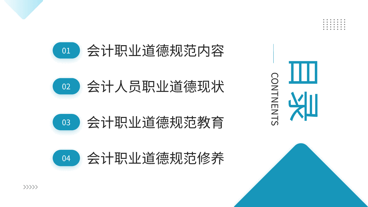 商务风蓝色PPT会计职业道德.pptx,第2页预览