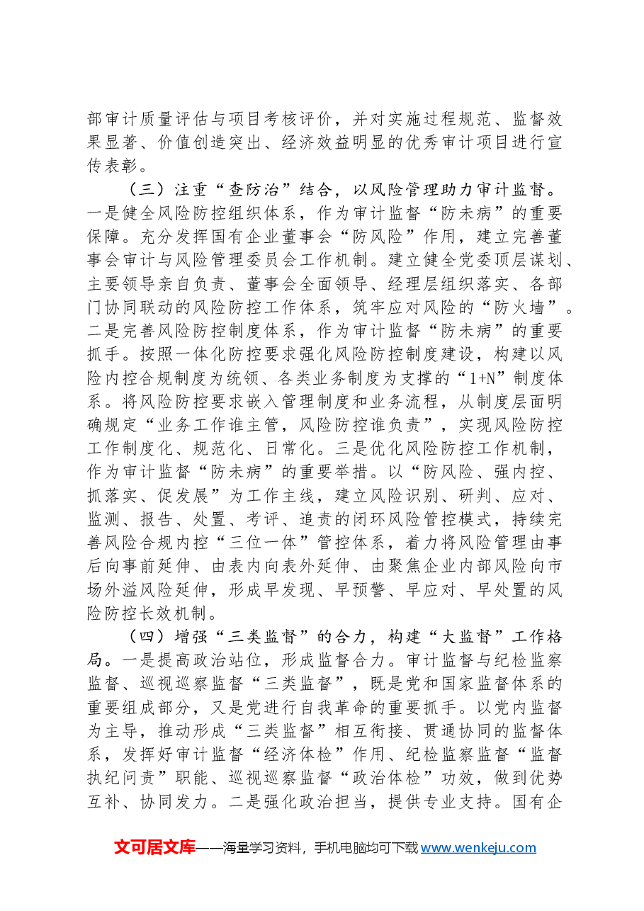 在2024年国有企业审计工作专题推进会上的讲话.docx,第4页预览