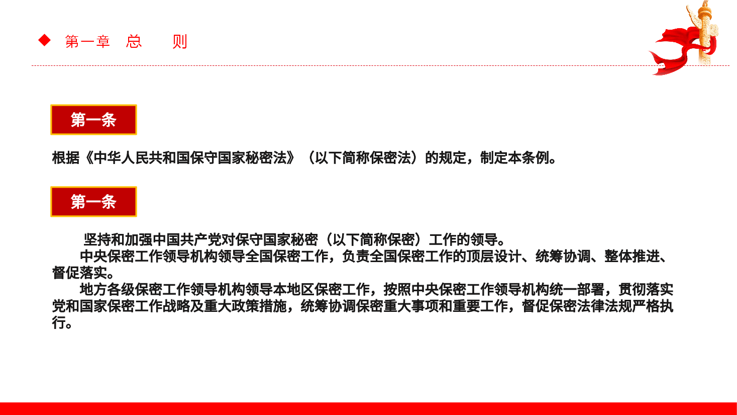 红色精美中华人民共和国保守国家秘密法实施条例PPT课件下载.pptx,第4页预览