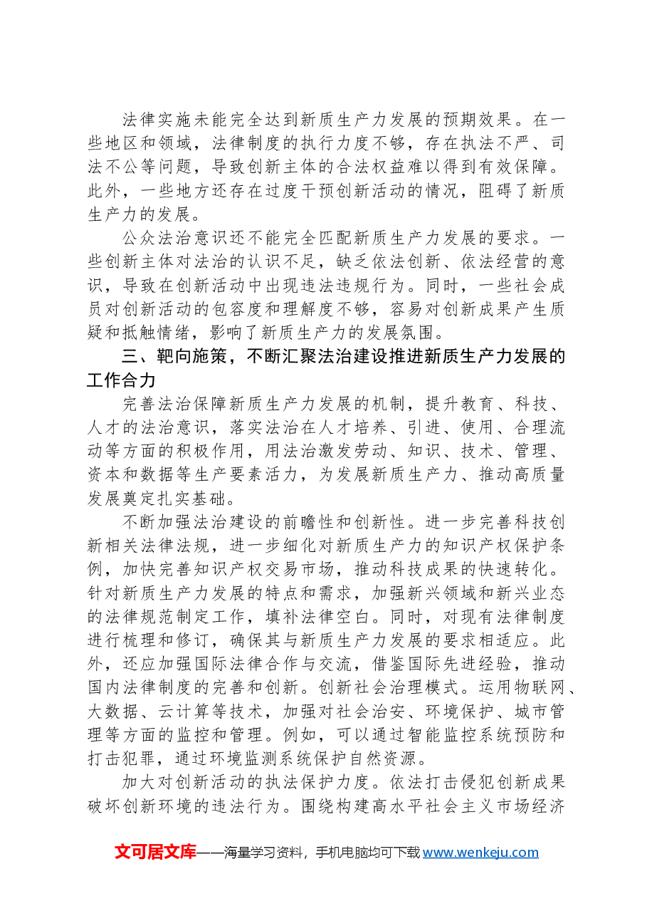 党课:以高水平法治助力新质生产力发展.docx,第3页预览
