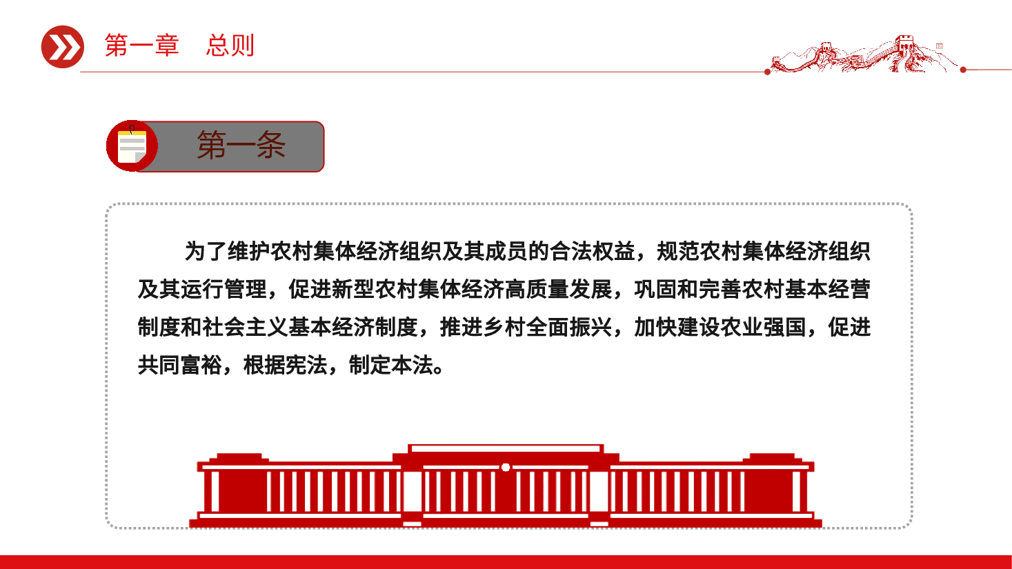 《中华人民共和国农村集体经济组织法》PPT大气简洁.pptx,第4页预览