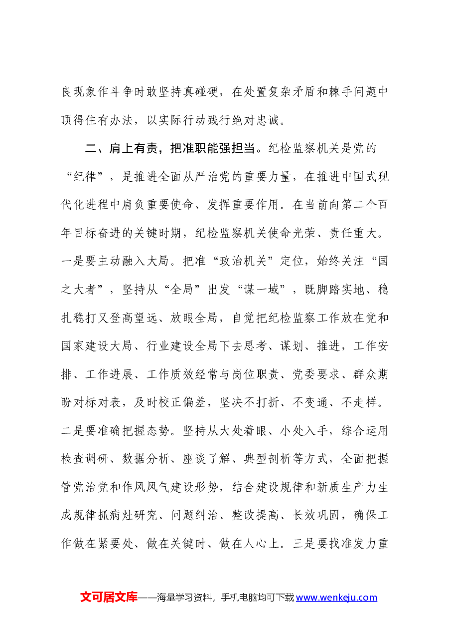 党课:提升纪检监察工作规范化法治化正规化水平.docx,第3页预览