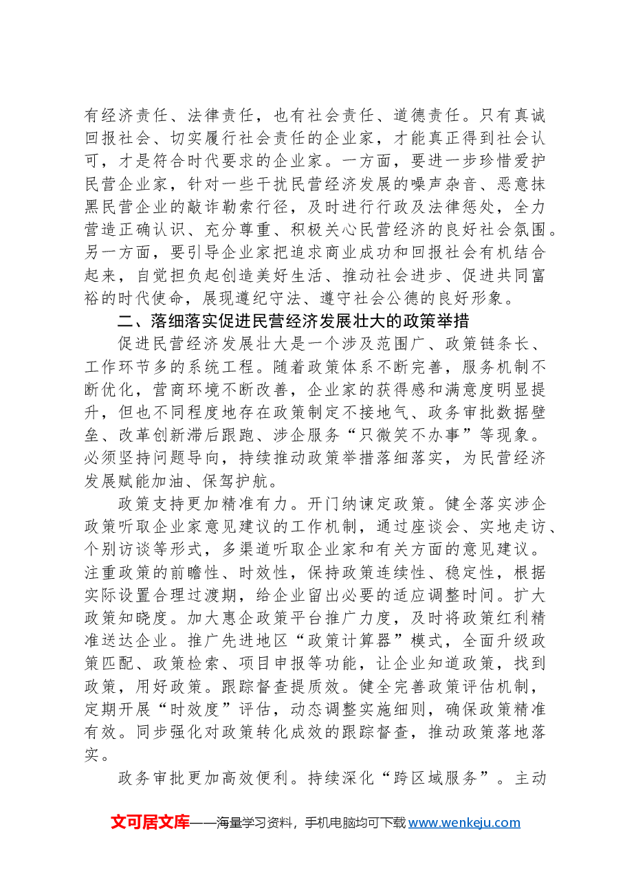在2024年全市加快民营经济高质量发展推进大会上的讲话.docx,第3页预览
