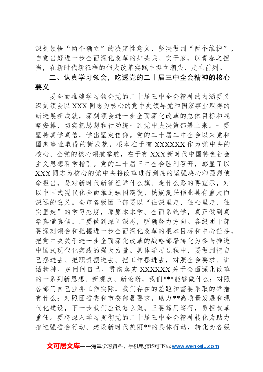 在学习贯彻党的二十届三中全会上的讲话.docx，第2页预览