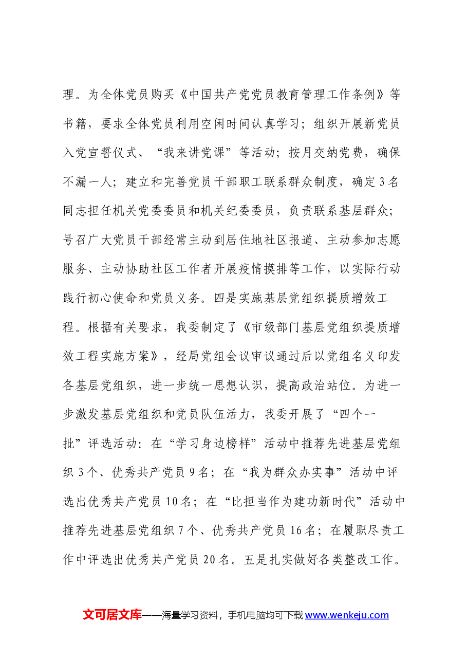 市发改委2024年党建上半年工作报告.docx,第3页预览