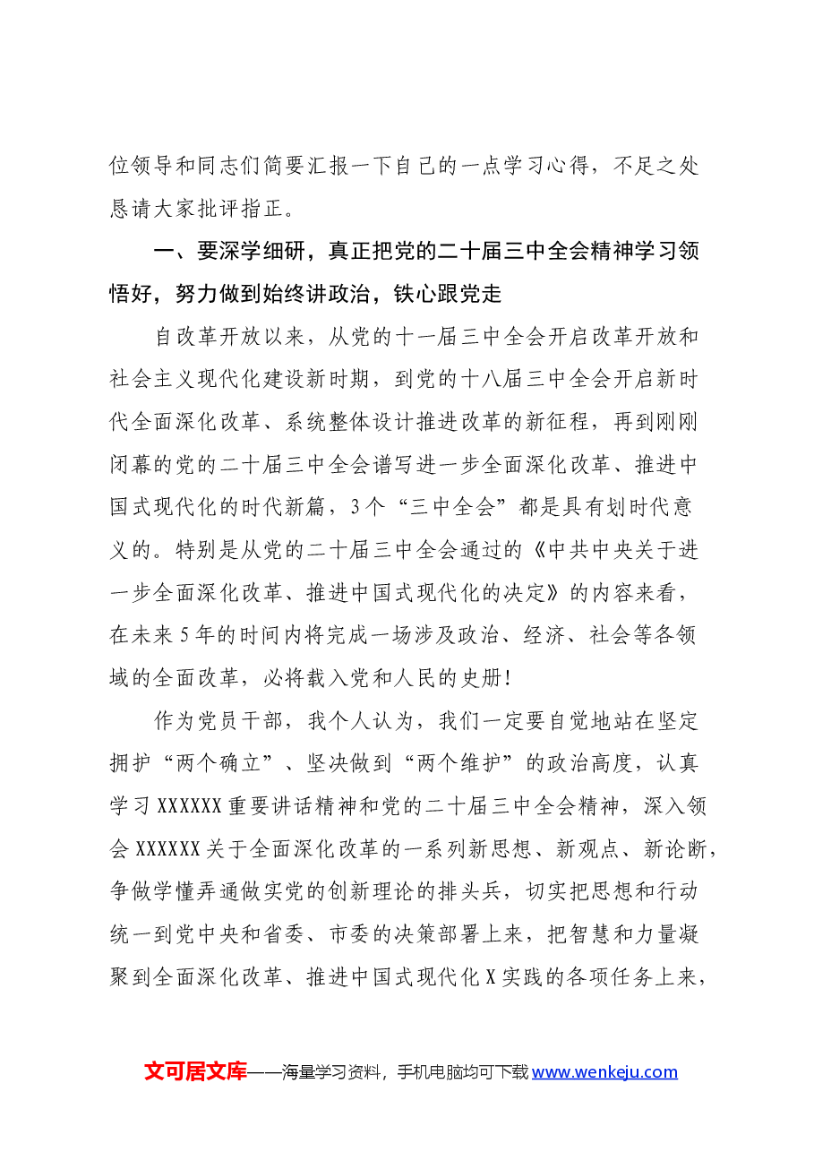 在党的二十届三中全会学习研讨会上的发言提纲.docx,第2页预览