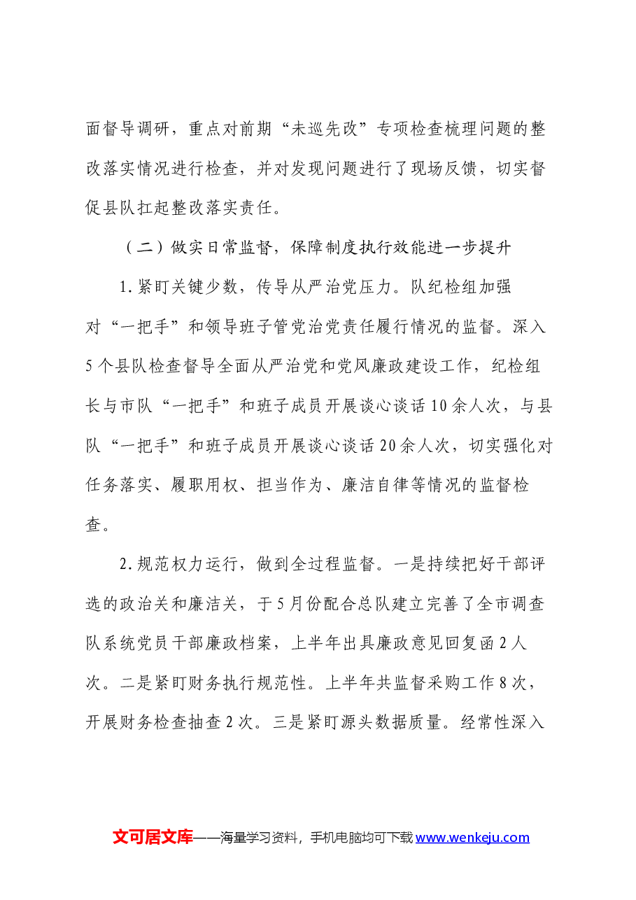 党组2024年上半年纪检工作总结.docx,第3页预览