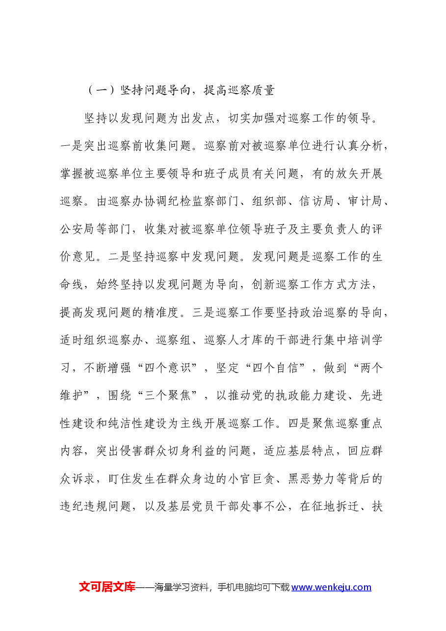 研讨发言:如何提高巡察精准发现问题的能力.docx,第3页预览