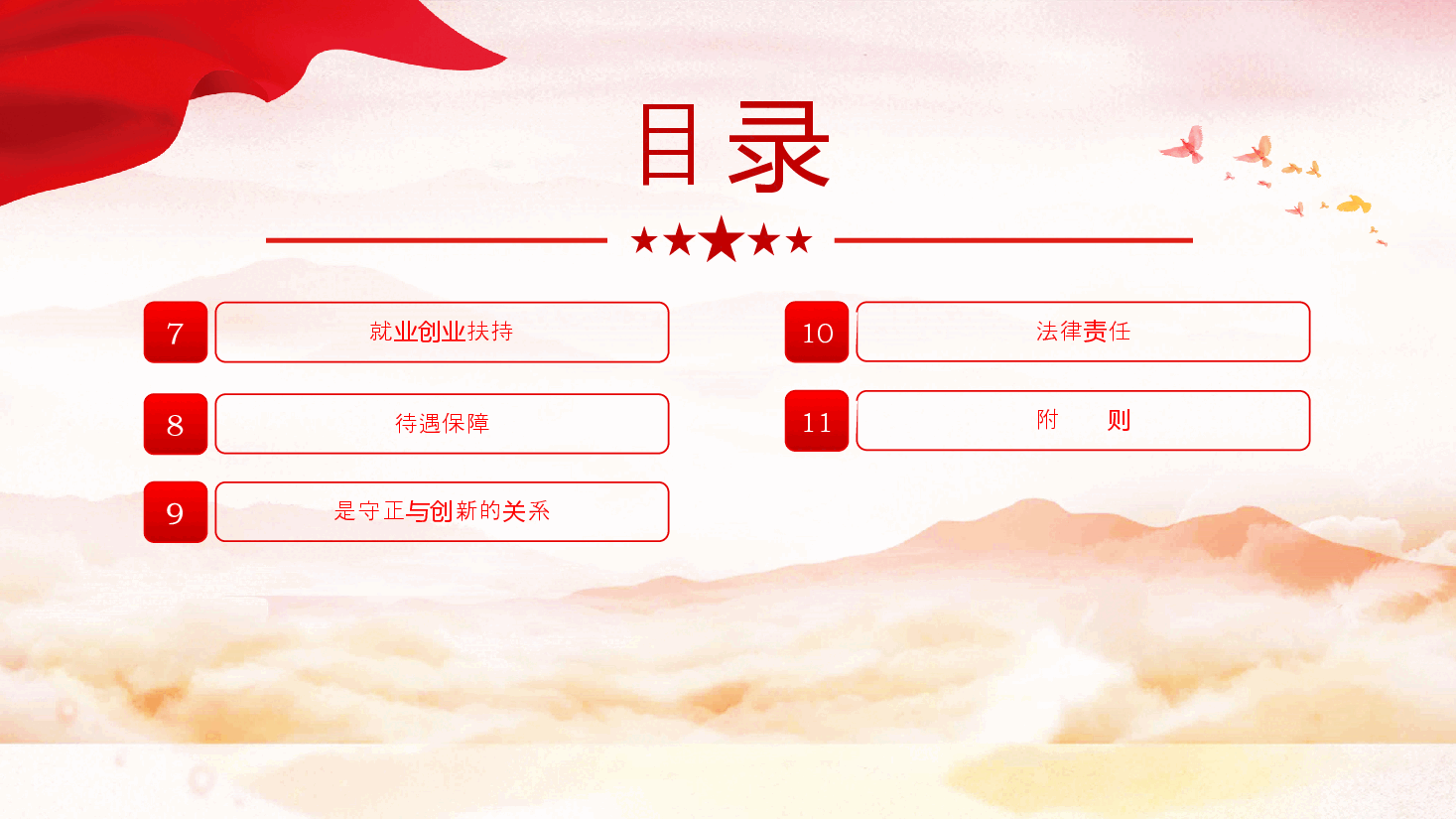 2024《退役军人安置条例》ppt红色精美法律法规课件.pptx,第3页预览