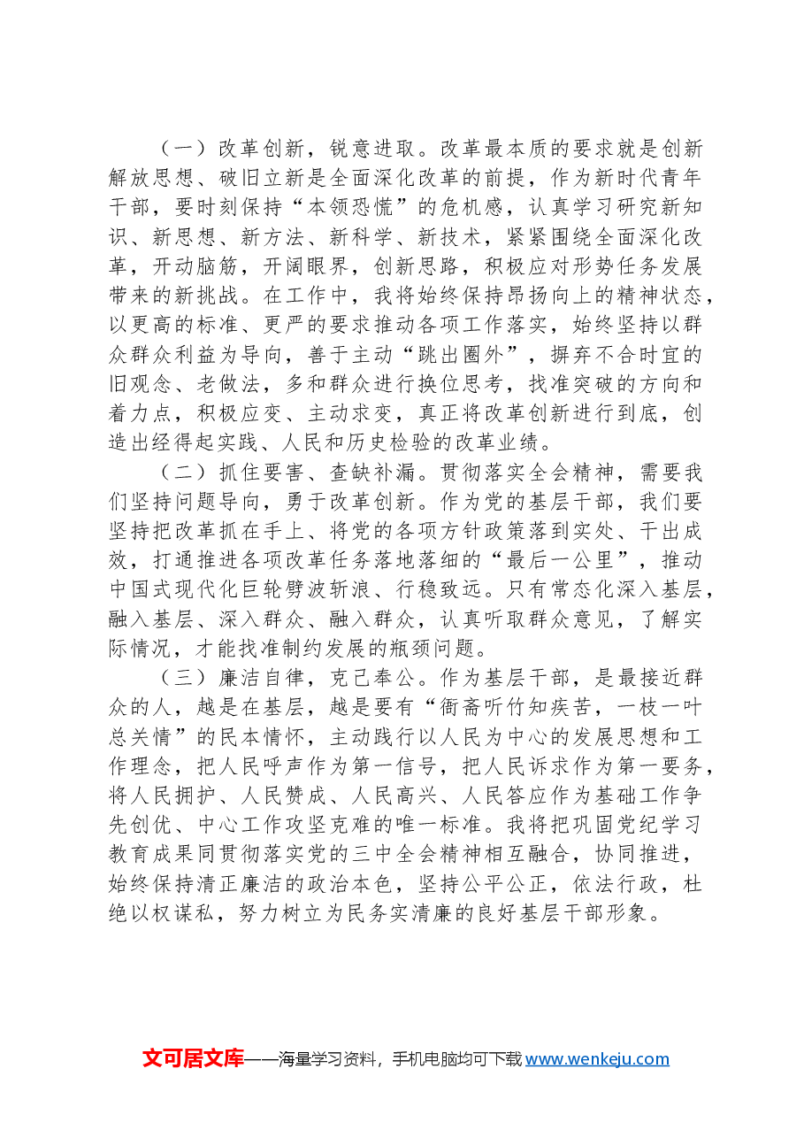 党的二十届三中全会学习心得:高举改革旗帜奋力谱写乡村振兴新篇章.docx,第4页预览