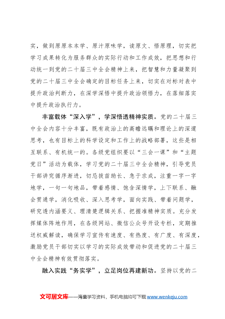 推动党的二十届三中全会精神落地见效.docx,第2页预览