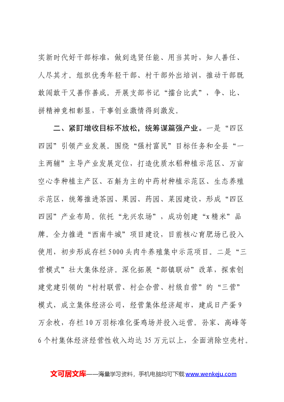 乡镇党委书记在乡村振兴经验分享会上的交流发言.docx,第2页预览