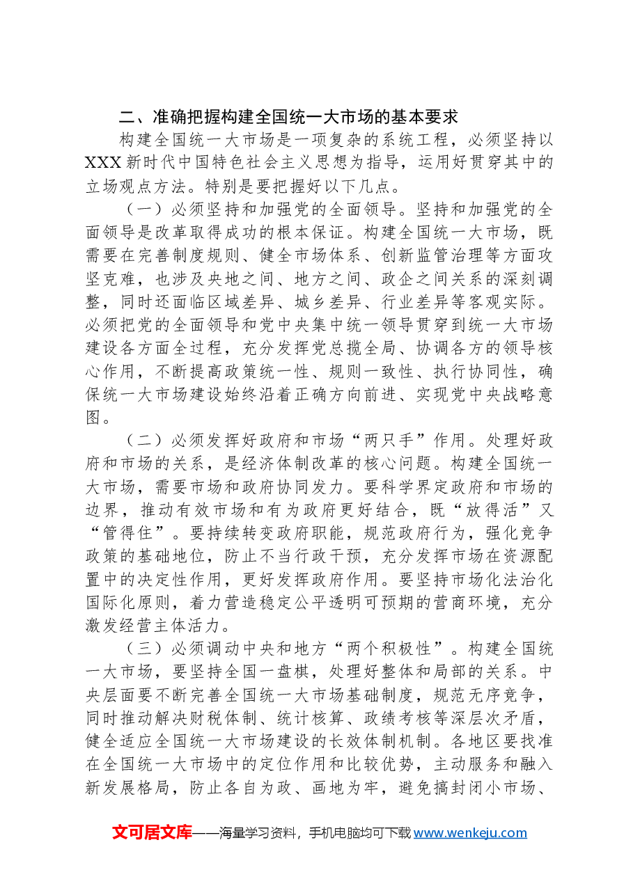 构建全国统一大市场(学习贯彻党的二十届三中全会精神).docx,第3页预览