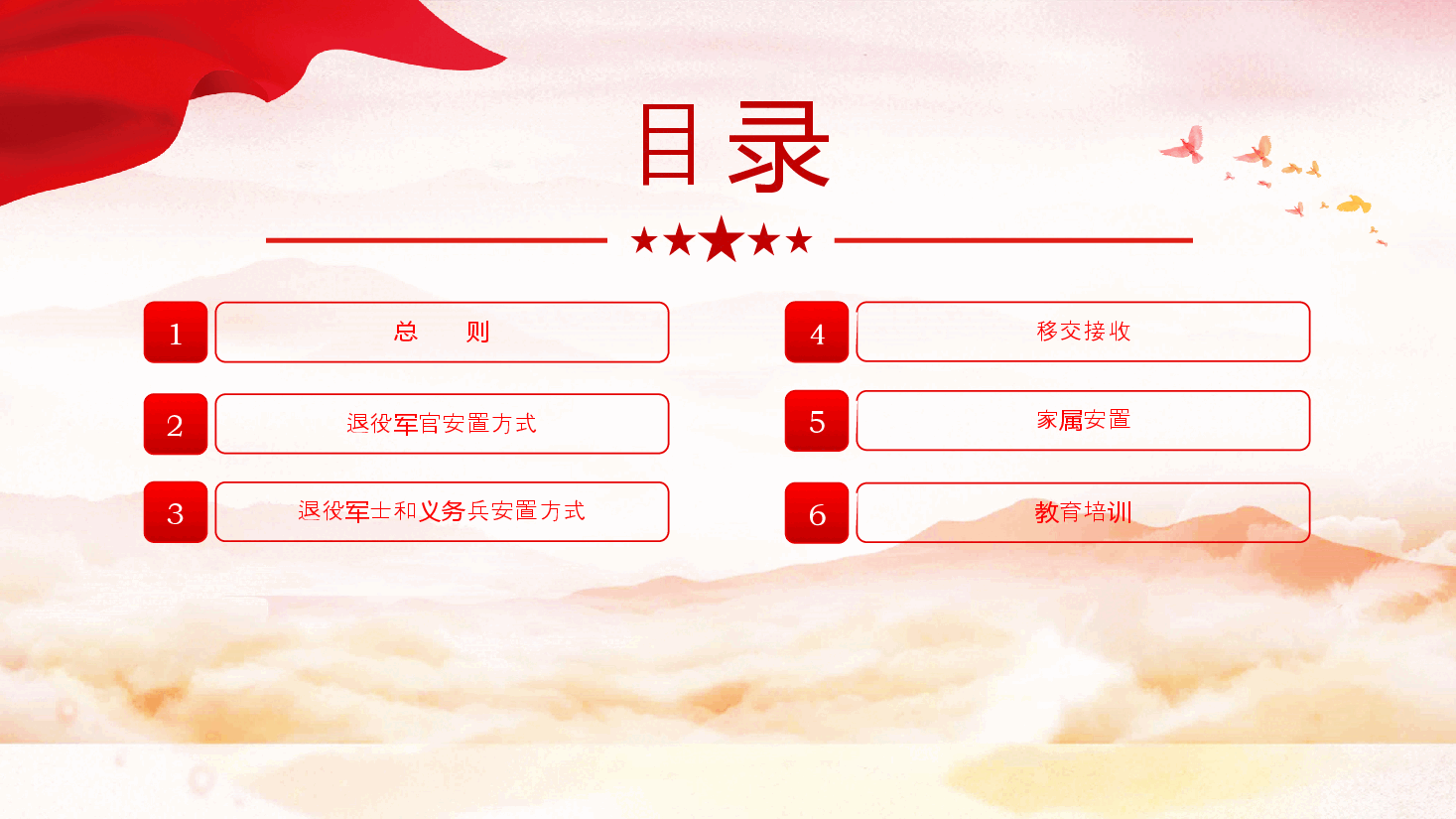 2024《退役军人安置条例》ppt红色精美法律法规课件.pptx,第2页预览