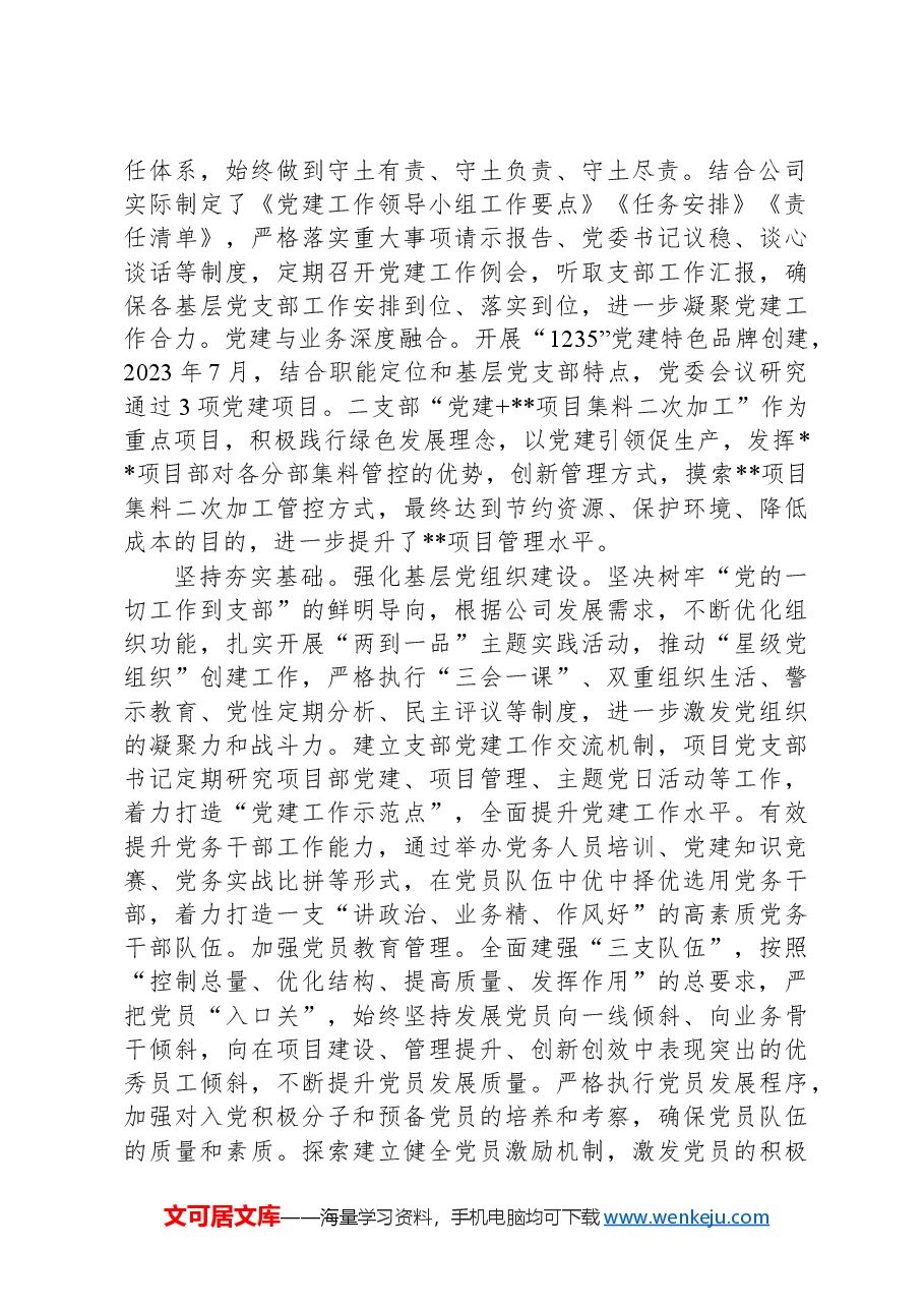 在2024年集团基层党建工作专题推进会上的汇报发言.docx,第2页预览