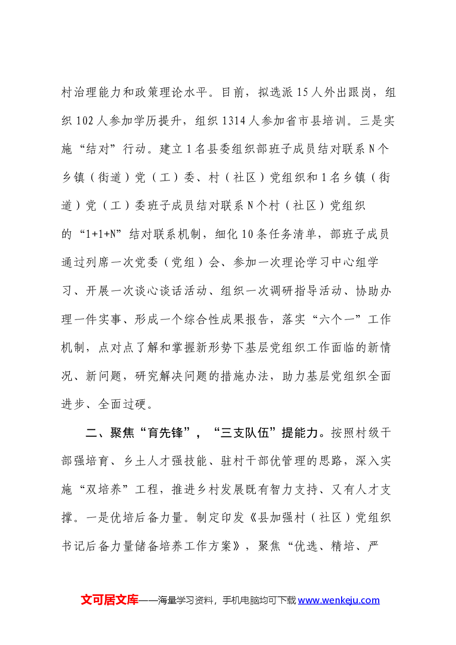 交流发言:党建引领强双基 强村富民提质效.docx,第2页预览