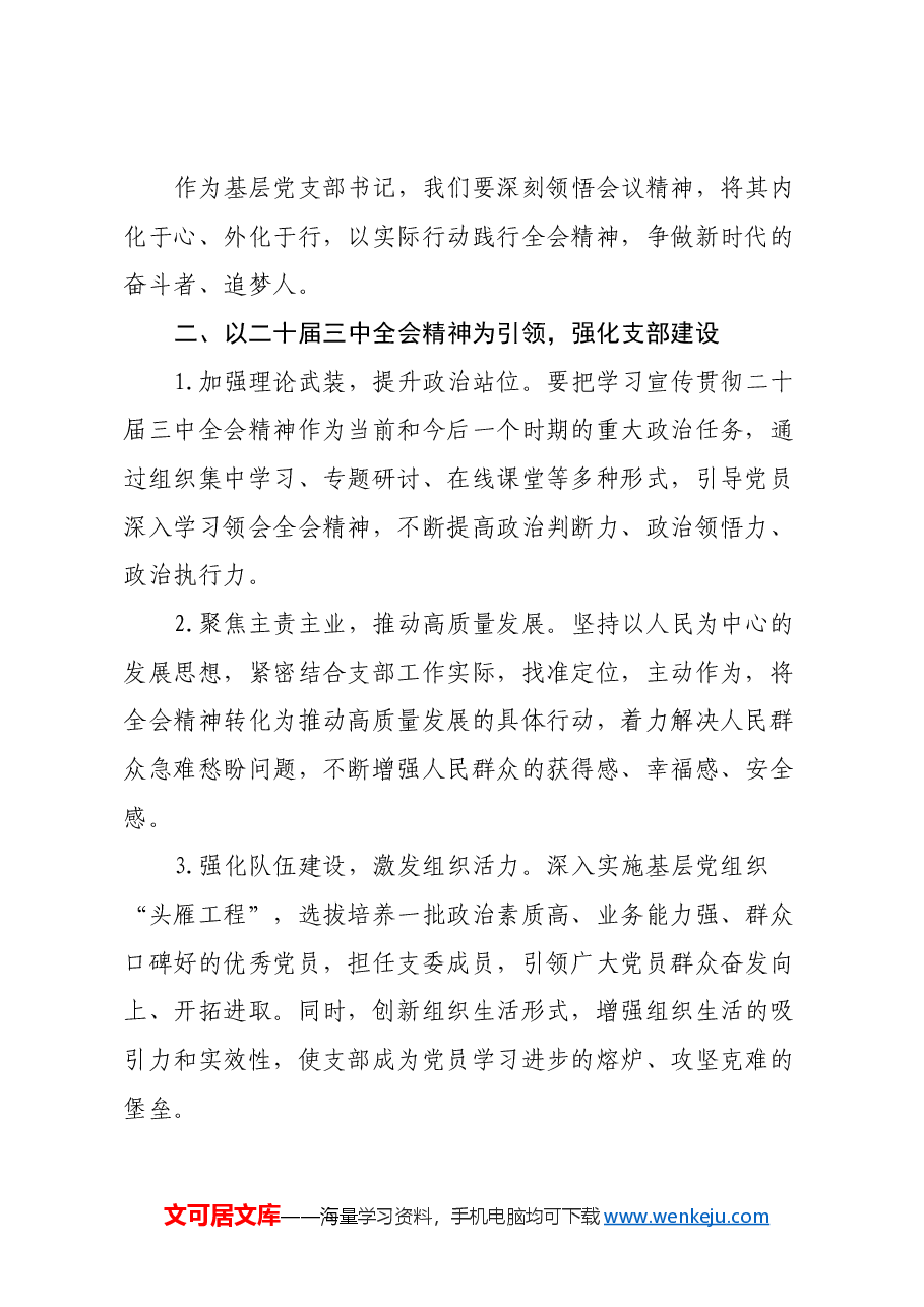 党课讲稿:砥砺前行,以二十届三中全会精神引领新时代新征程.docx,第2页预览
