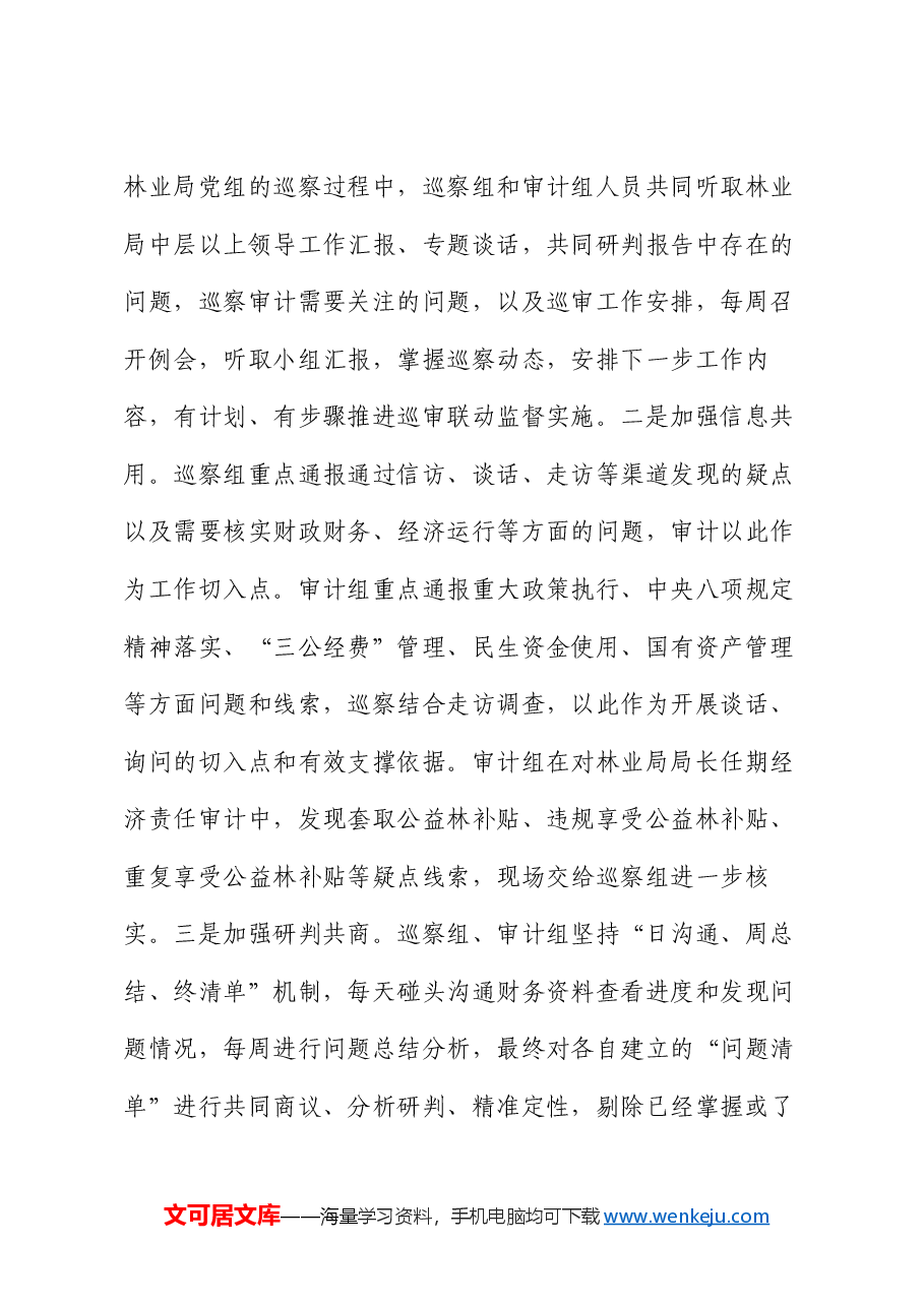 在2024年全市巡察工作经验交流会上的发言.docx,第3页预览
