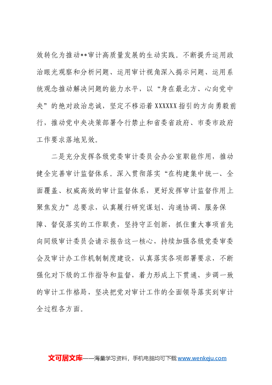 局长在2024年全市审计监督工作专题会上的讲话.docx,第2页预览