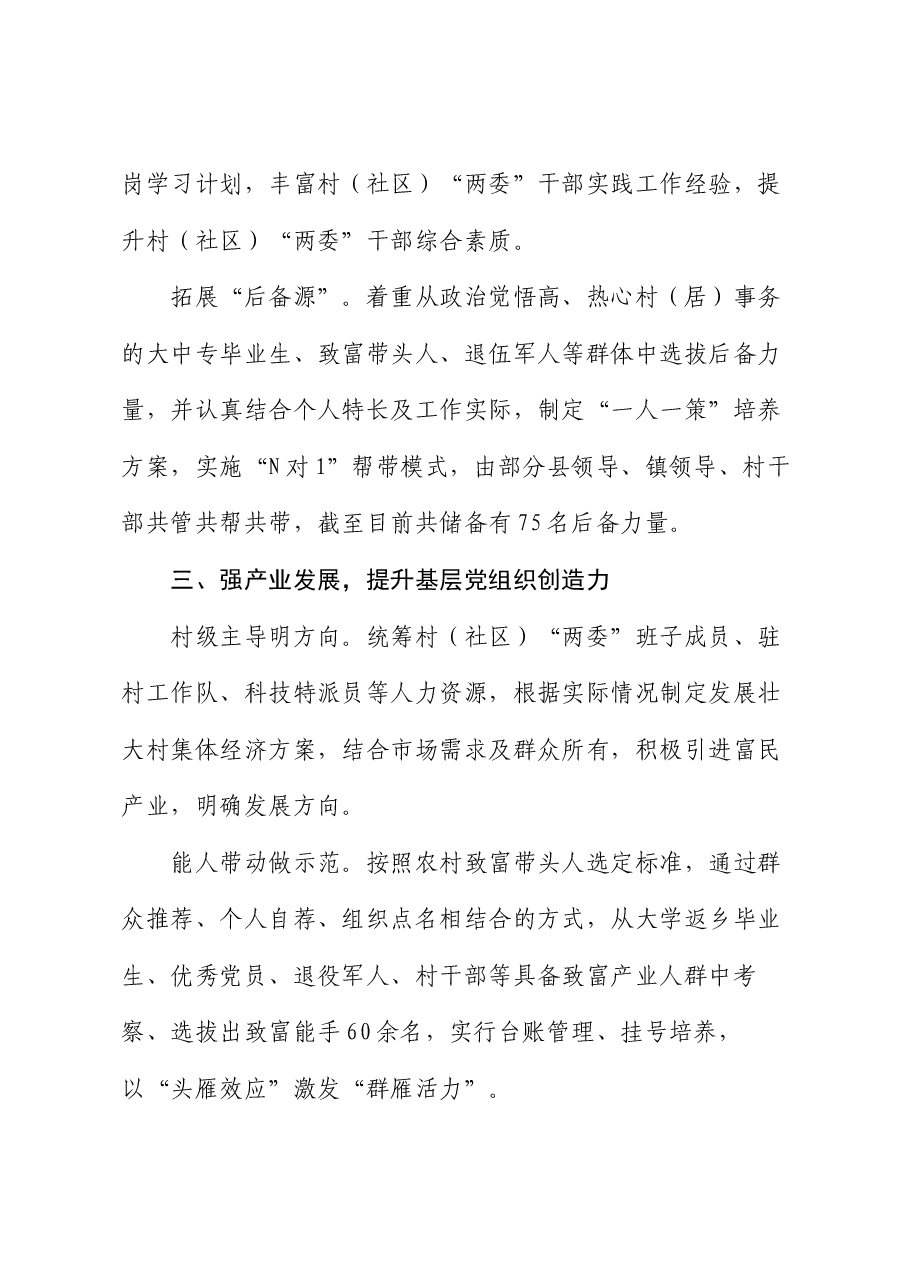 镇党委书记在加强基层党组织建设工作会议上的交流发言.docx,第3页预览