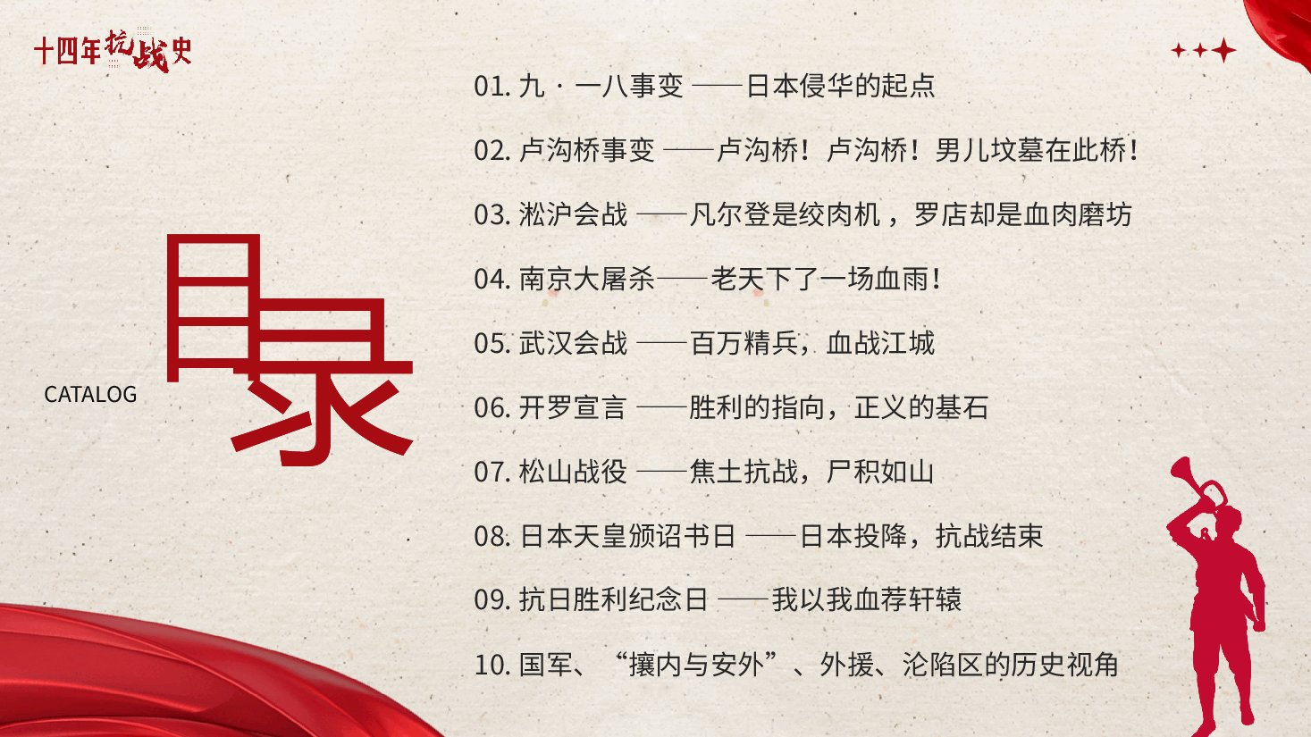“九·一八”党课教育PPT铭记伟大胜利捍卫和平正义.pptx，第3页预览