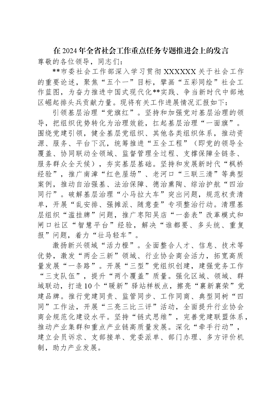在2024年全省社会工作重点任务专题推进会上的发言.docx,第1页预览