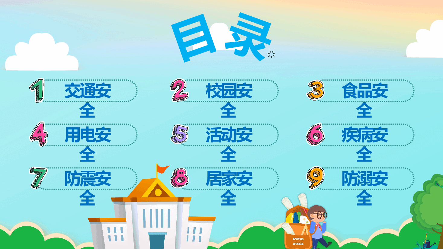 开学第一课PPT小学学生安全教育班会.pptx,第3页预览