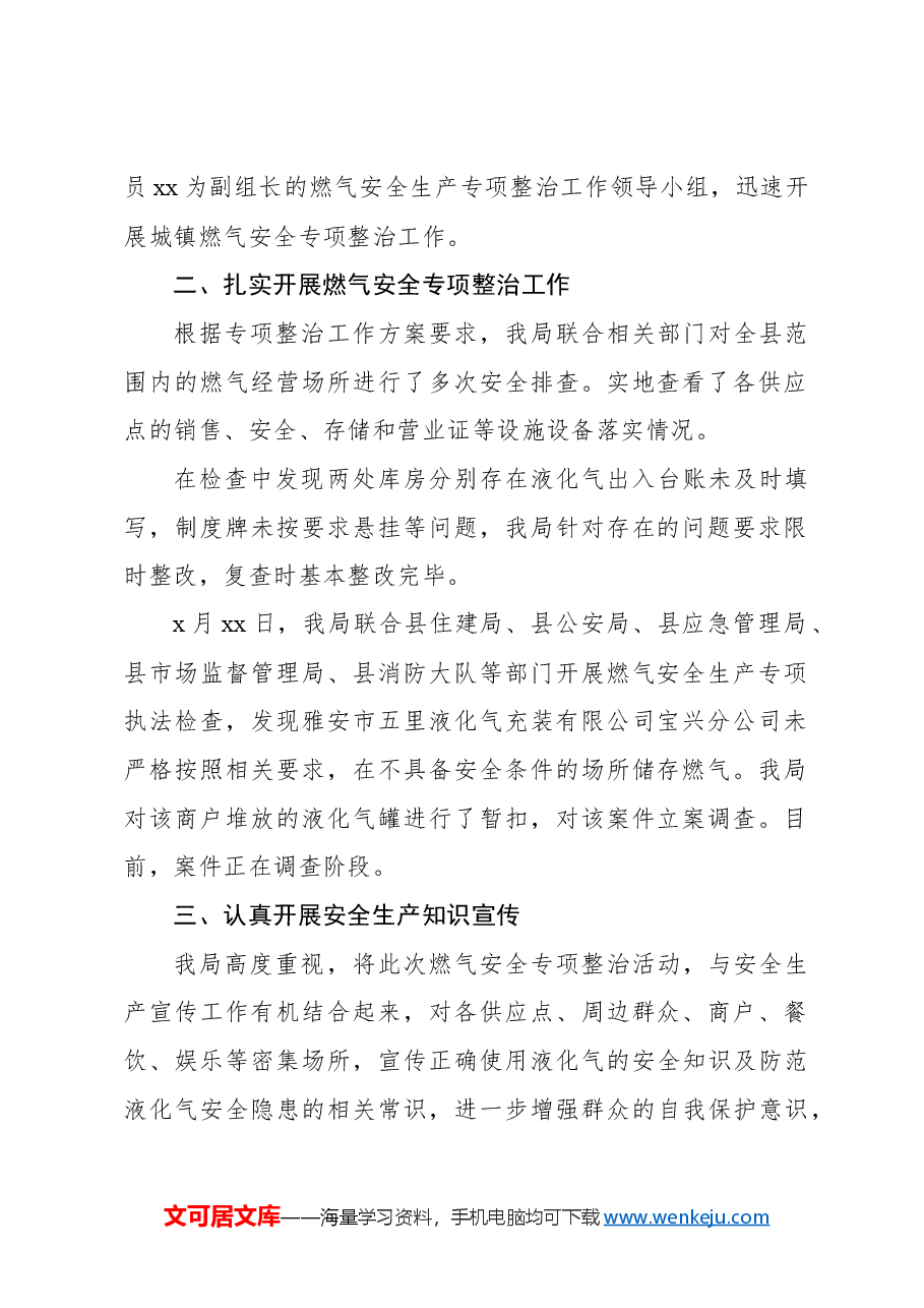 (4篇)燃气安全专项整治工作总结汇编.docx,第2页预览