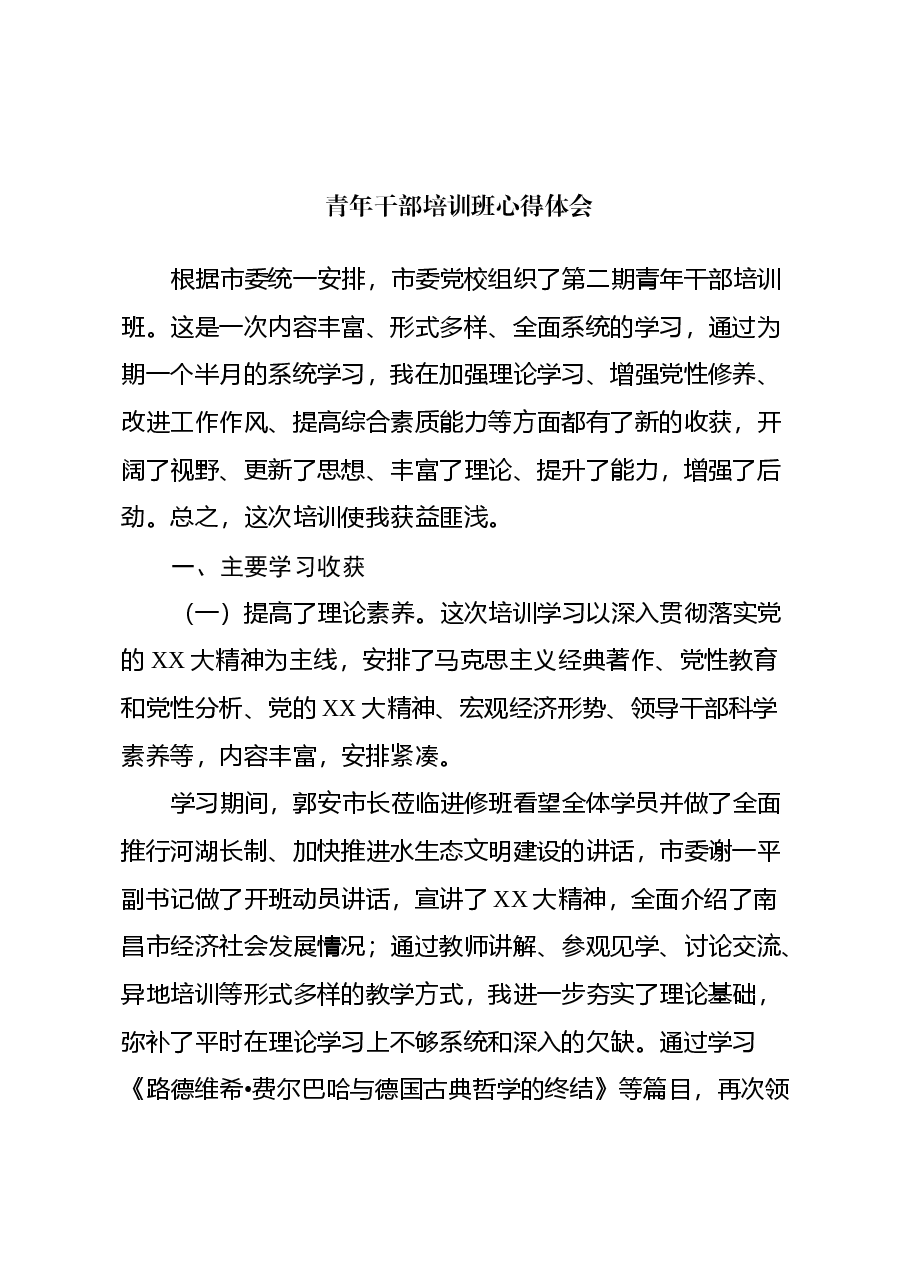 青年干部培训班心得体会(6).docx,第1页预览