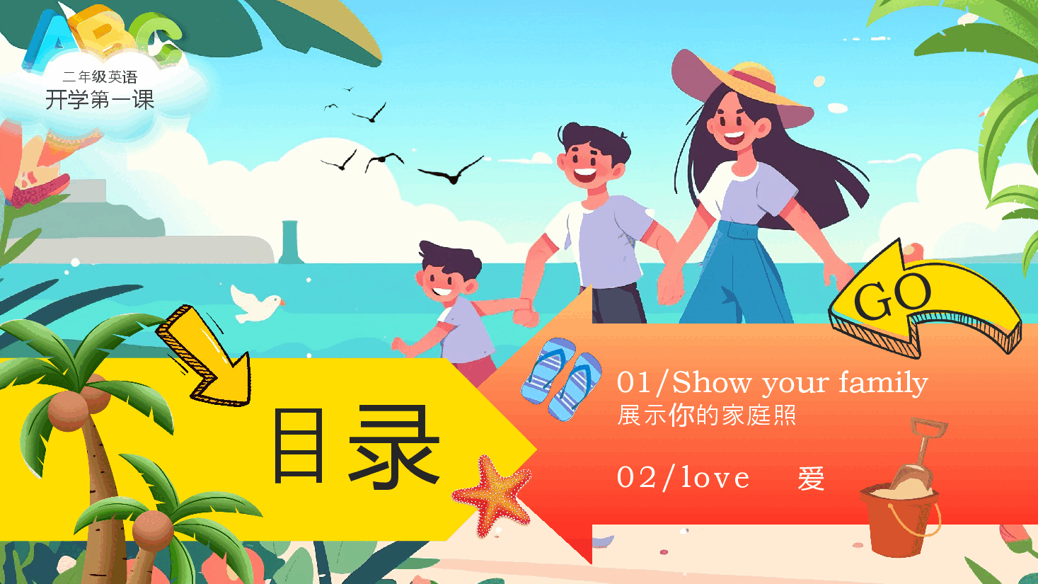 二年级英语开学第一课PPT:我的家庭.pptx,第2页预览