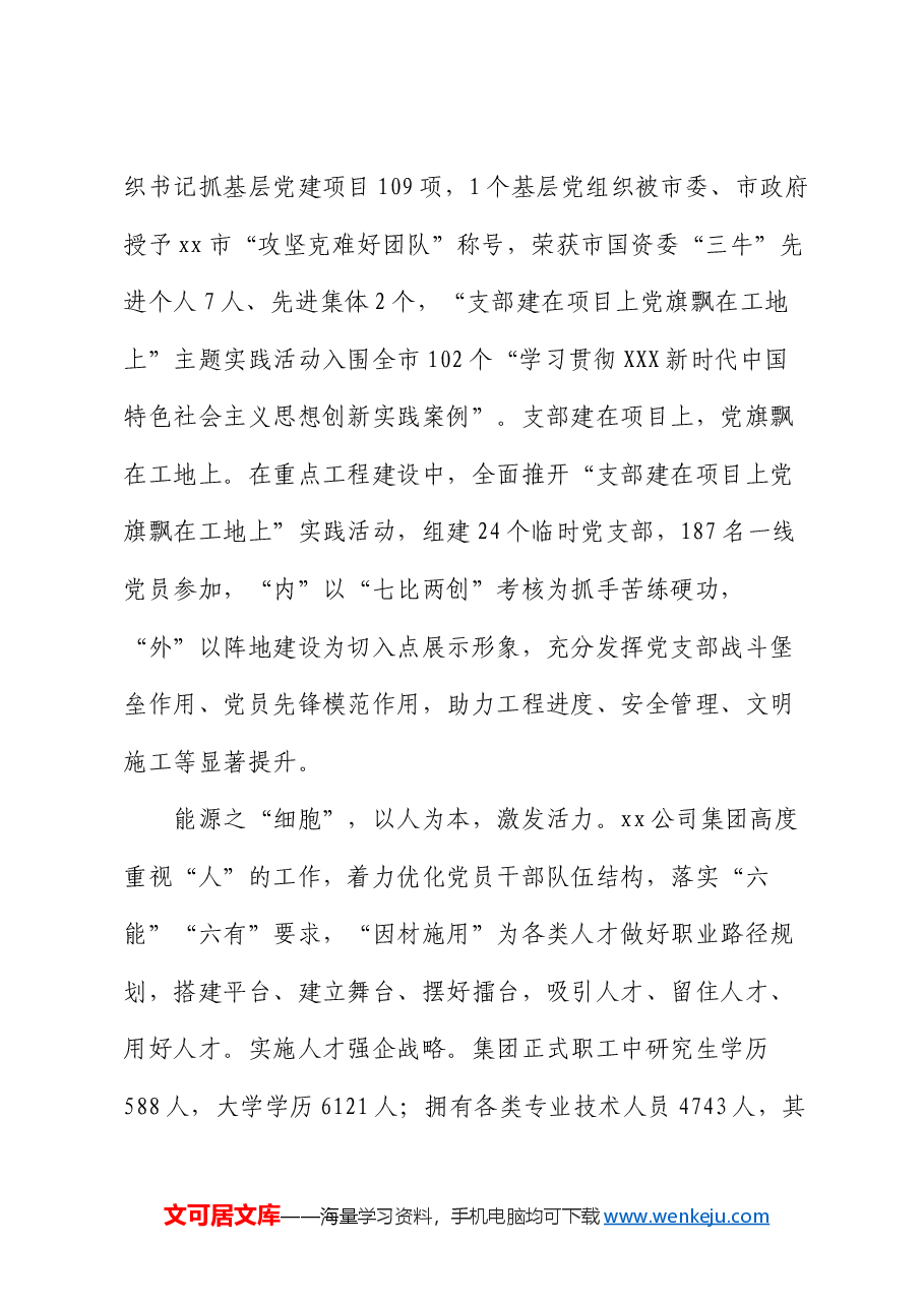 在市属国企党建品牌建设经验交流会上的发言(公司).docx,第3页预览
