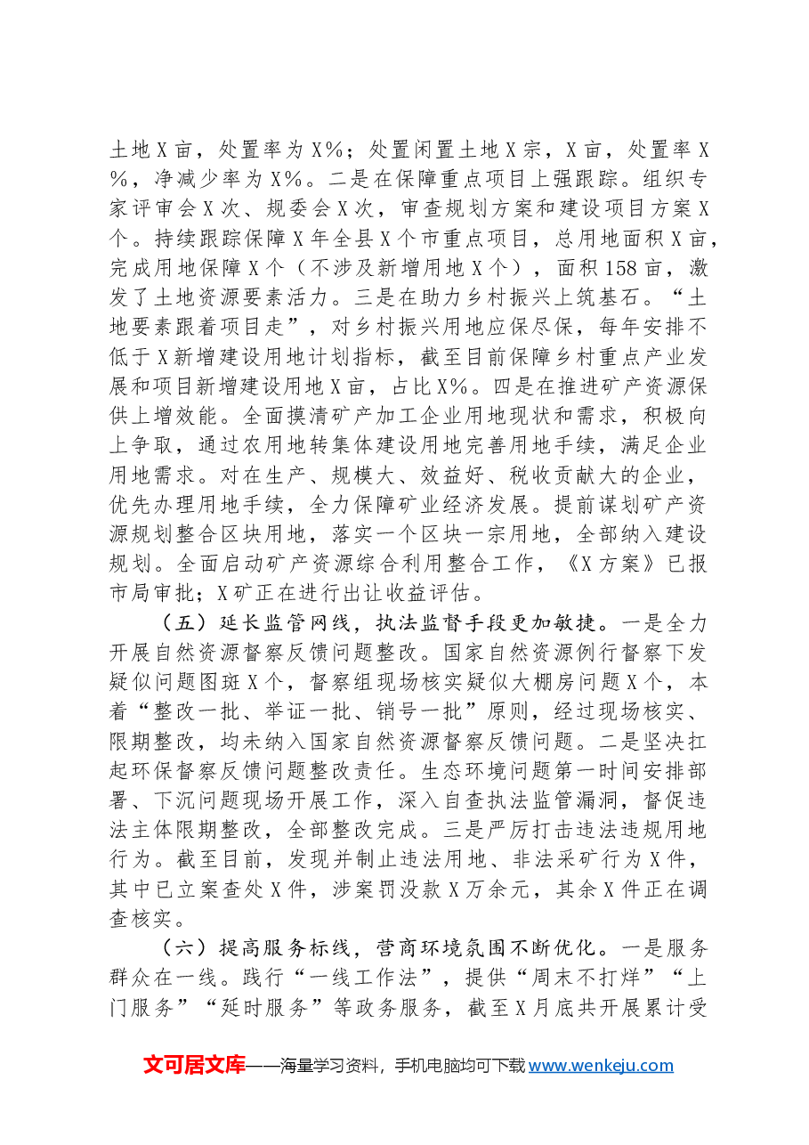 在全县自然资源重点工作会议上的发言(自然资源工作总结发言).docx,第3页预览