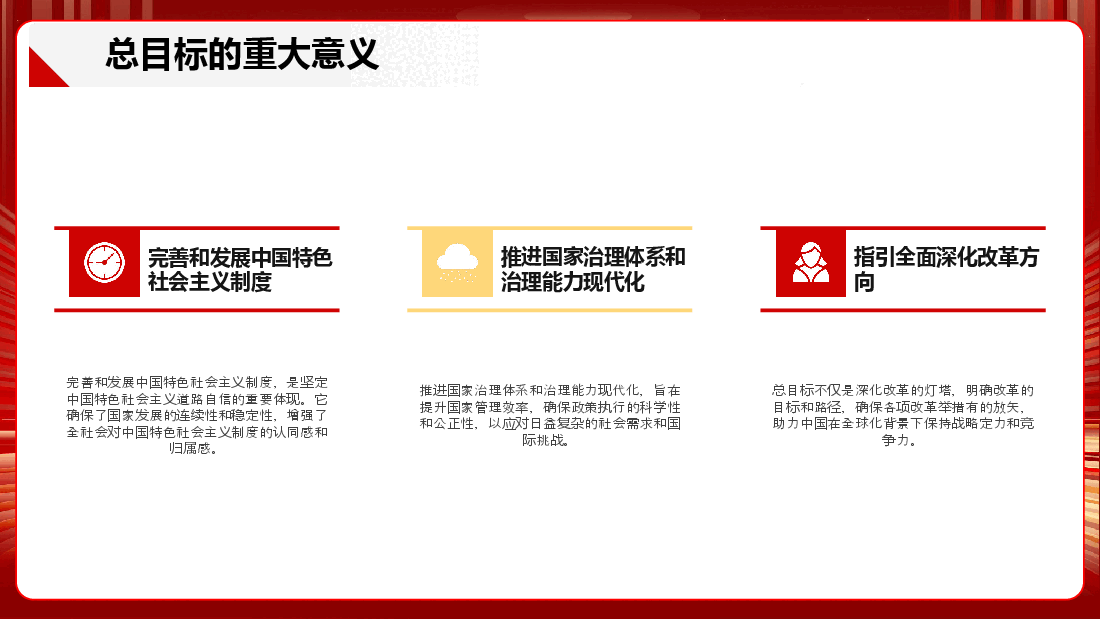 二十届三中全会精神解读PPT+讲稿:深刻把握进一步全面深化改革的总目标,坚定信心,不断把中国式现代化推向前进.pptx,第4页预览