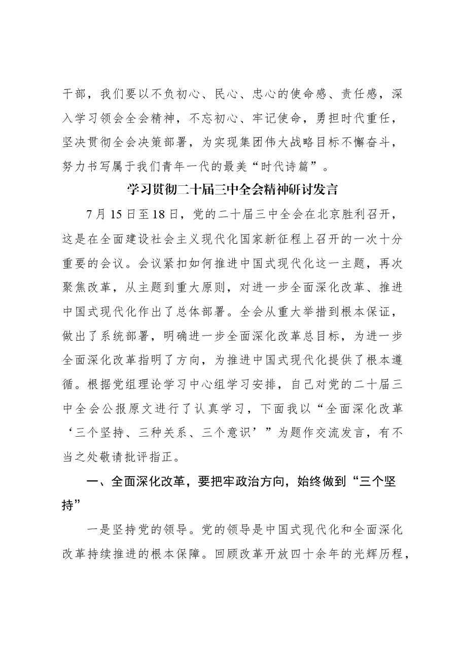 (7篇)学习贯彻二十届三中全会精神研讨发言材料汇编.docx,第4页预览