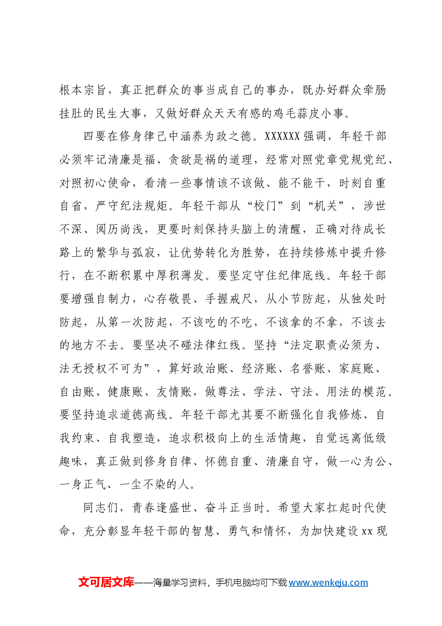 区委书记在年轻干部座谈会上的讲话素材.docx，第4页预览
