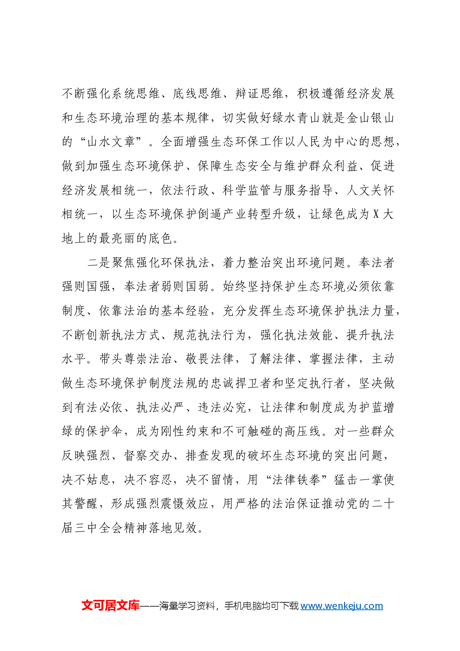 理论学习中心组学习会议上学习贯彻党的二十届三中全会精神研讨发言材料 (4).docx，第2页预览