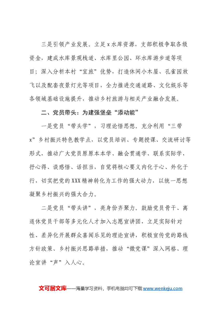 村党支部书记在党建品牌建设经验交流会上的发言.docx,第2页预览
