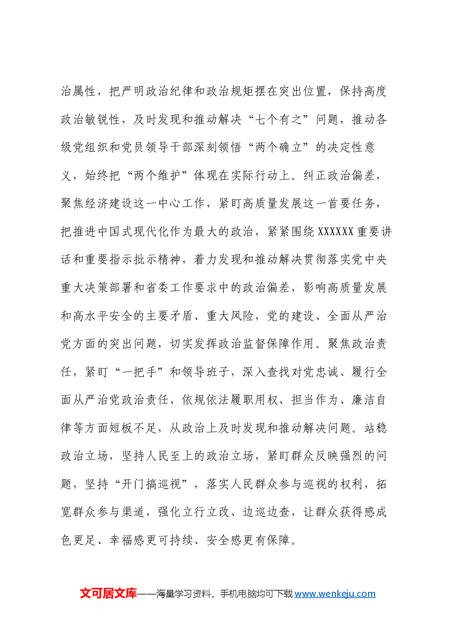 在全市巡视巡察工作会议上的讲话提纲.docx,第3页预览