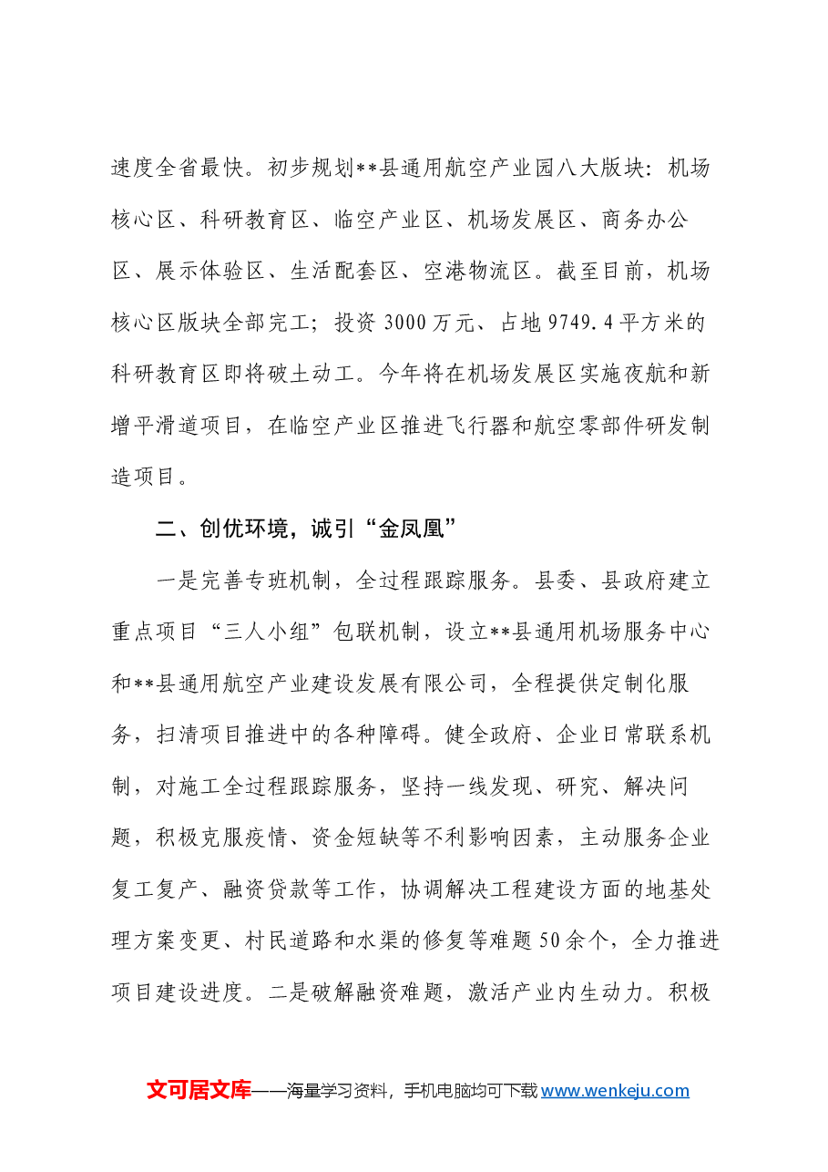 在2024年全市低空经济发展推进会上的汇报发言.docx,第2页预览