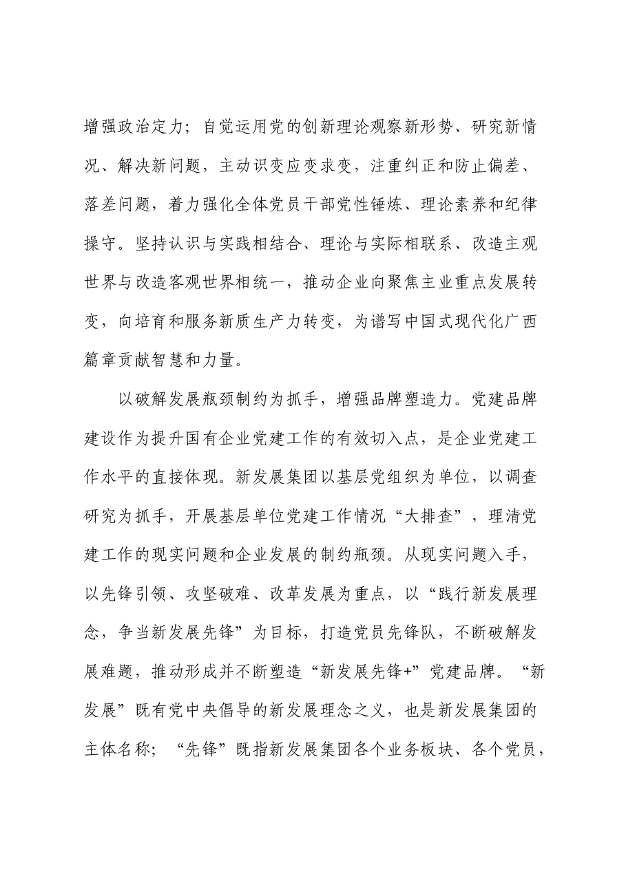 公司党建经验：做优做强“新发展先锋+”党建品牌.docx，第2页预览