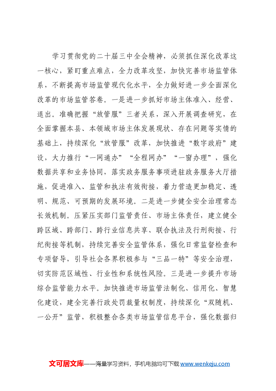 理论学习中心组学习会议上学习贯彻党的二十届三中全会精神研讨发言材料 (3).docx,第3页预览