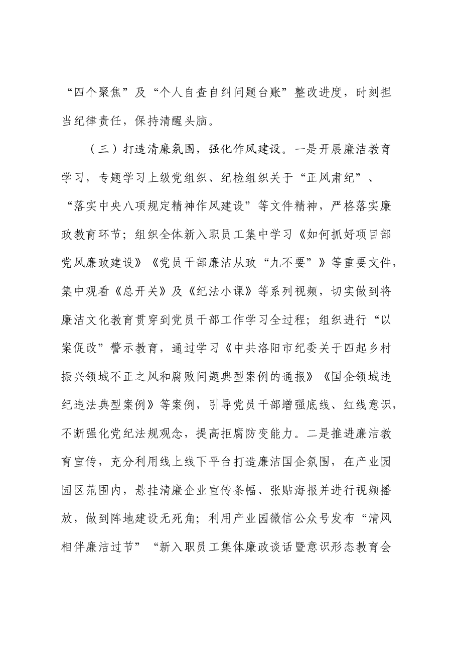 国企公司纪检工作总结报告.docx,第4页预览