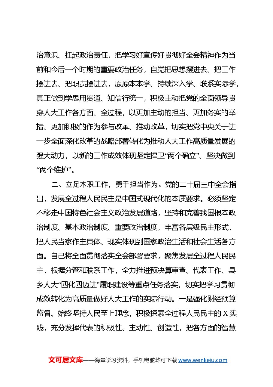 理论中心组学习会上学习贯彻党的二十届三中全会精神研讨交流材料 (8).docx,第2页预览