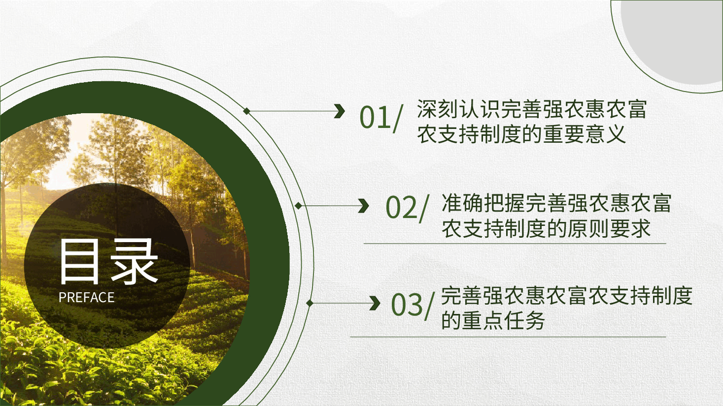 二十届三中全会精神要点解读党课PPT+讲稿:关于完善强农惠农富农支持制度.pptx,第3页预览
