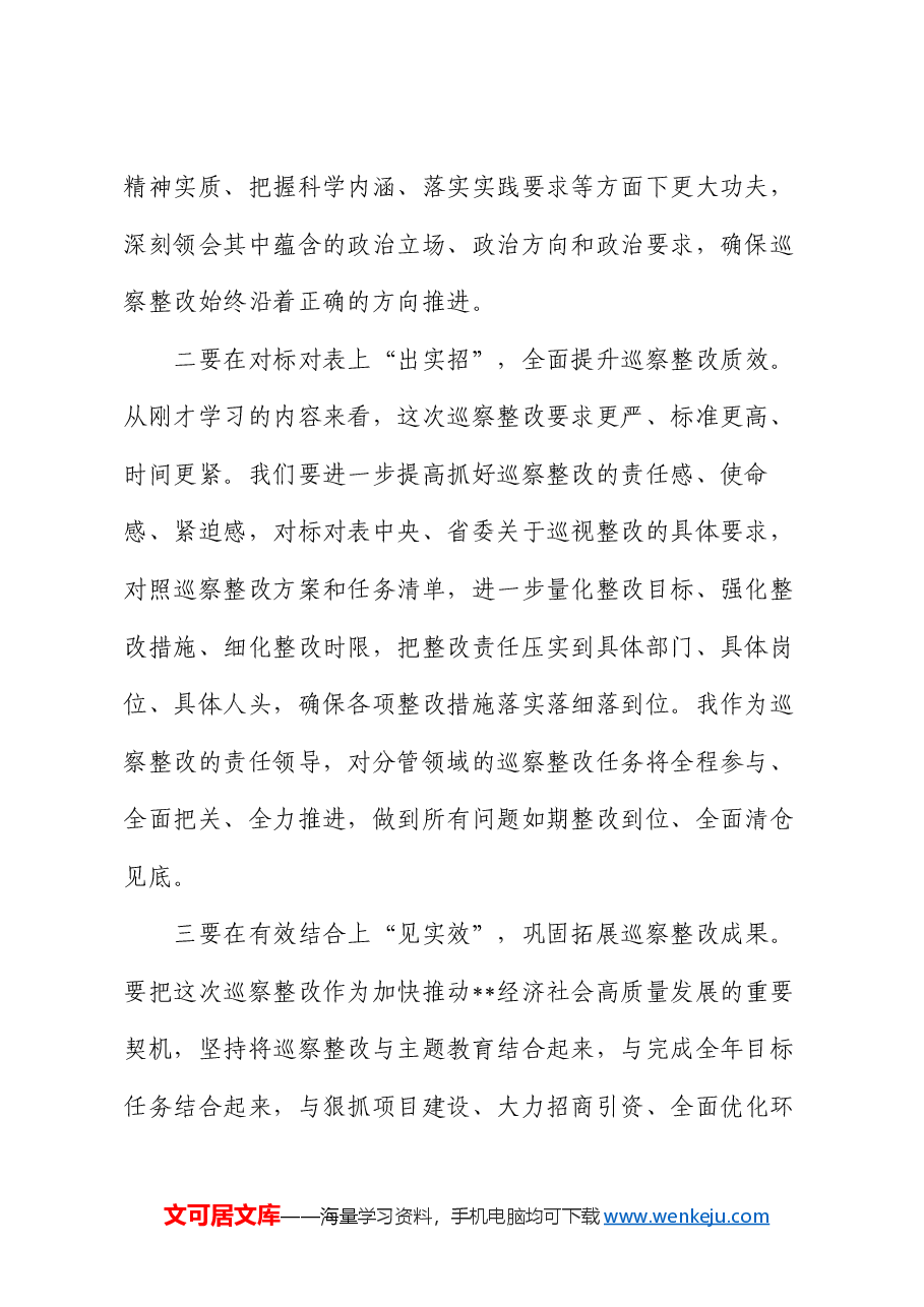 2024年巡察整改研讨发言提纲.docx,第2页预览
