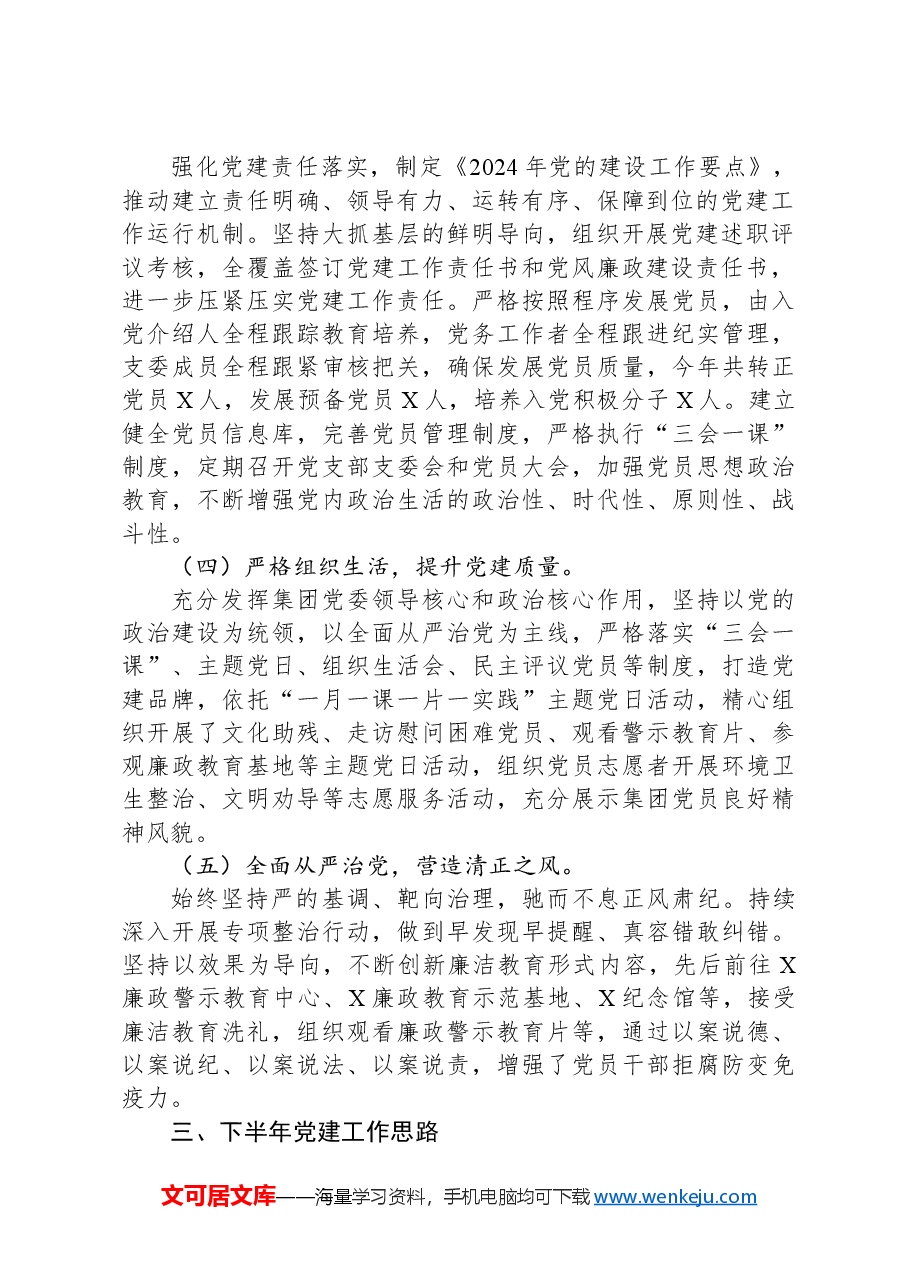 集团公司2024年党建工作总结.docx,第2页预览