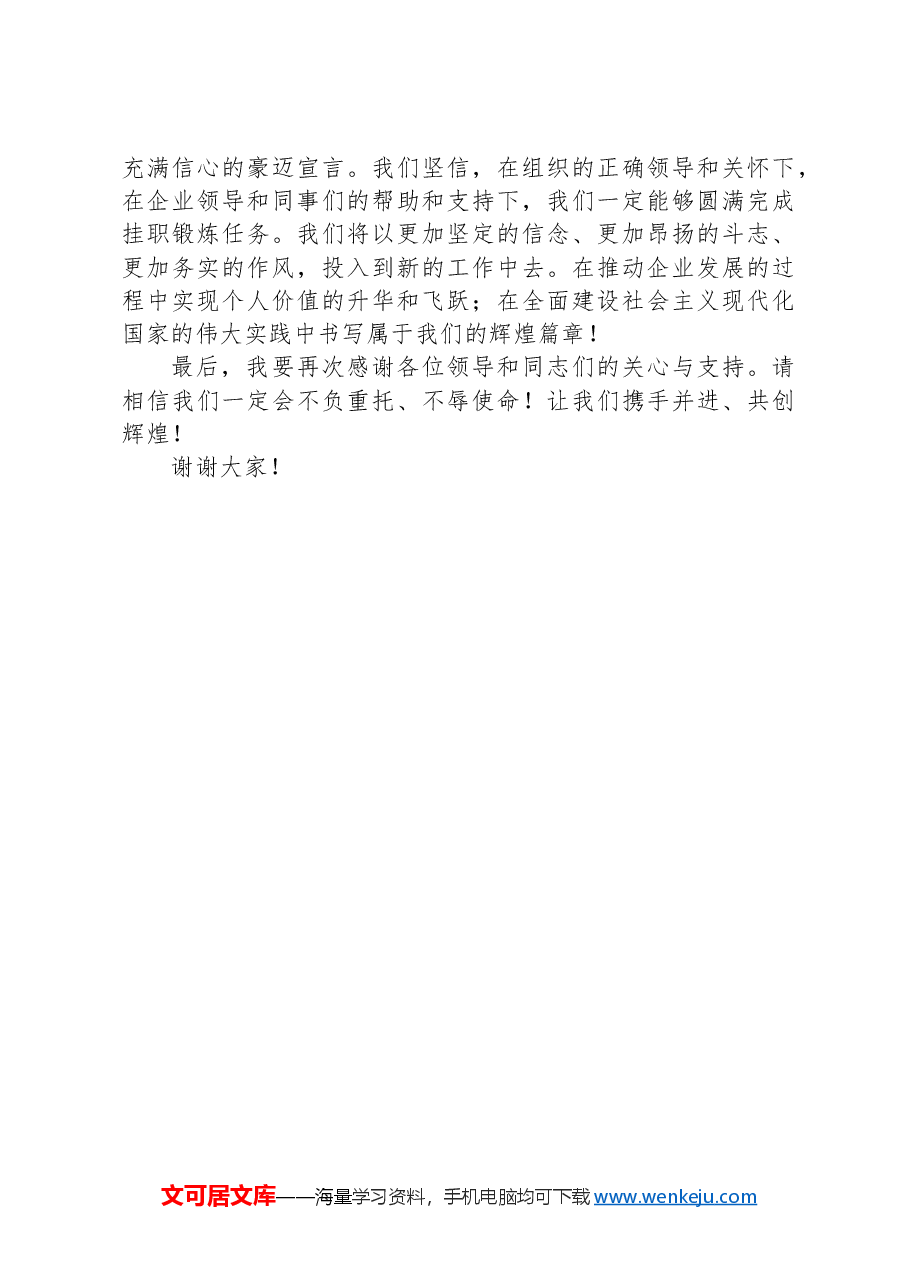 挂职干部表态发言:破浪乘风行万里,挂职砺剑谱新篇.docx,第3页预览
