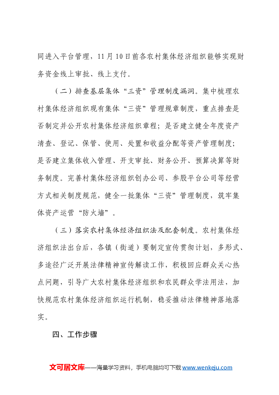 市农村集体“三资”监管突出问题集中整治百日攻坚行动实施方案.docx,第4页预览