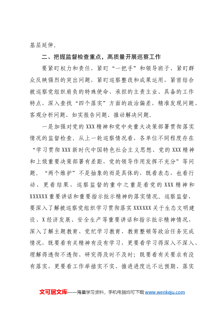 在2024年厅(局)党委巡察工作动员部署会上的讲话.docx,第4页预览
